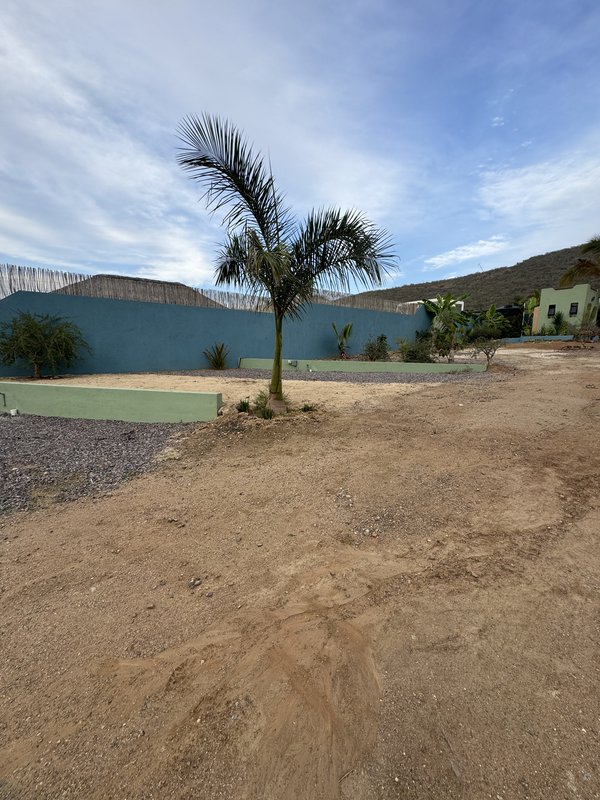 picture of the four different trailer or RV spaces available in El Pescadero, Baja California Sur, Mexico